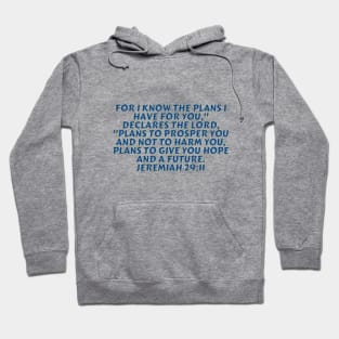 Bible Verse Jeremiah 29:11 Hoodie